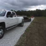 Driveway Graveled and Road Mat Down In Sunman, Indiana